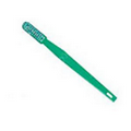 Toothbrush, 46 Tuft, White Nylon Bristles,Green-CS